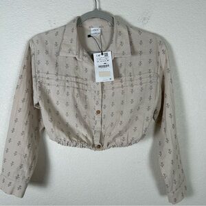Zara Girl’s 11/12 double cotton cropped top Cottagecore Romantic Cowgirl Prairie